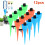 12Pcs Automatic Bonsai Plant Watering Tools Assorted Color Durable PP 3