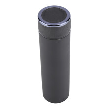 Edelstahl-Vakuum-Wasserflasche 500ml Grau Auslaufsicher Thermosflasche für Reisen Büro