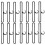 20Pcs Plastic Scarf Hanger Belt Tie Organizer Black Multipurpose Rack 1