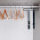 20Pcs Plastic Scarf Hanger Belt Tie Organizer Black Multipurpose Rack 5