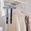 20Pcs Plastic Scarf Hanger Belt Tie Organizer Black Multipurpose Rack 6