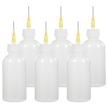 6pcs Precision Needle Tip Applicator Squeeze Bottles