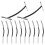 100pcs Elastic Barbed Cords with Metal Ends for Hats 1