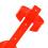 Plastic Fire Extinguisher Wall Mount Red 1pcs 7.3x3.5x3.5in 9