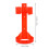 Plastic Fire Extinguisher Wall Mount Red 1pcs 7.3x3.5x3.5in 3