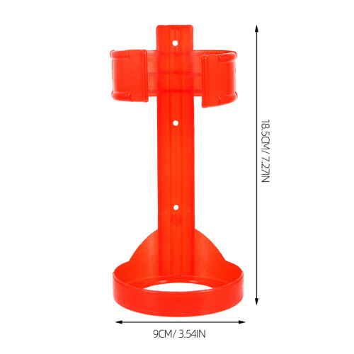 Plastic Fire Extinguisher Wall Mount Red 1pcs 7.3x3.5x3.5in 2