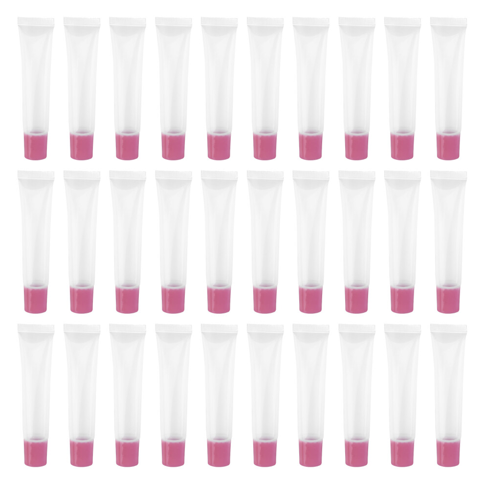 Inoomp 50Pcs 15Ml Plastic Empty Squeeze Tubes Lip Gloss Containers