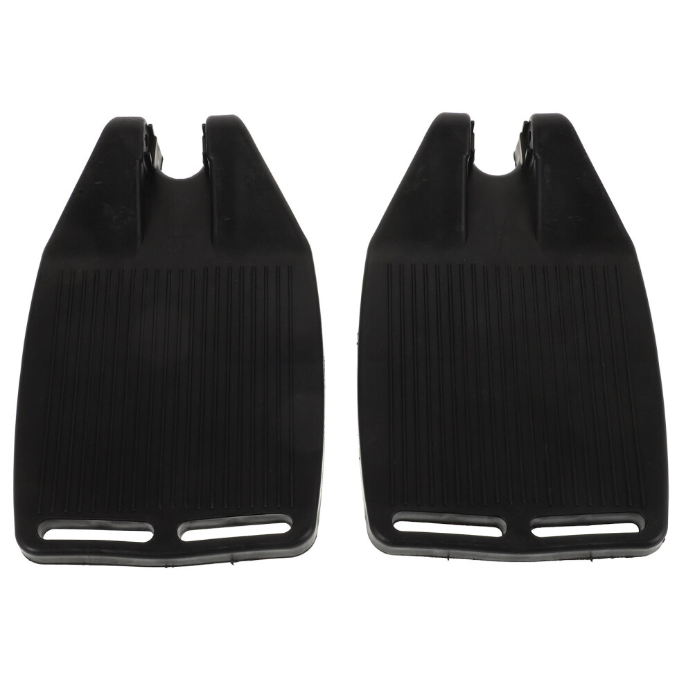 Solustre 2Pcs Heavy Duty Wheelchair Footplates Universal Footrest