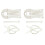 200pcs sewing paper templates for quilting, crafting, piercing 1
