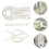 200pcs sewing paper templates for quilting, crafting, piercing 5