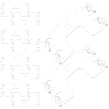20St Transparante Blind Clips Voor Eenvoudige Installatie