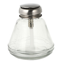 Nail Cleaning Press Bottle Empty Glass For Alcohol And Polish Remover