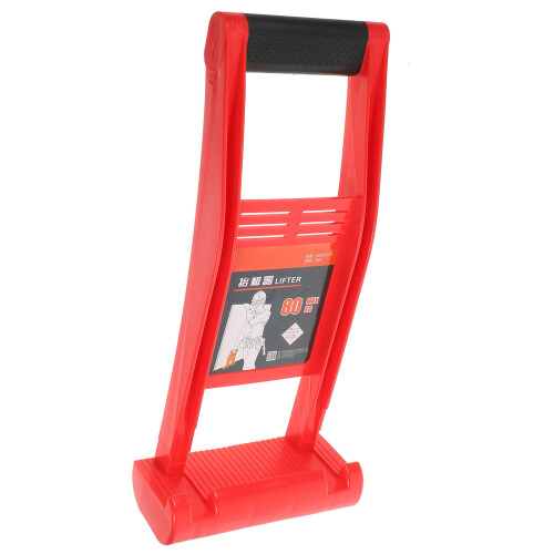 1Pc Red Wood Board Lifting Tool with Ergonomic Handle for Safe Use