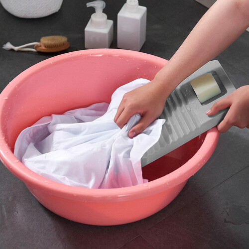 Plastic Washboard For Laundry 1pcs 17.9x7.3in Grey 1