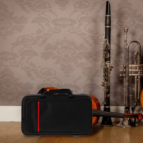 Clarinet Container Black Square Tube Storage Bag 1