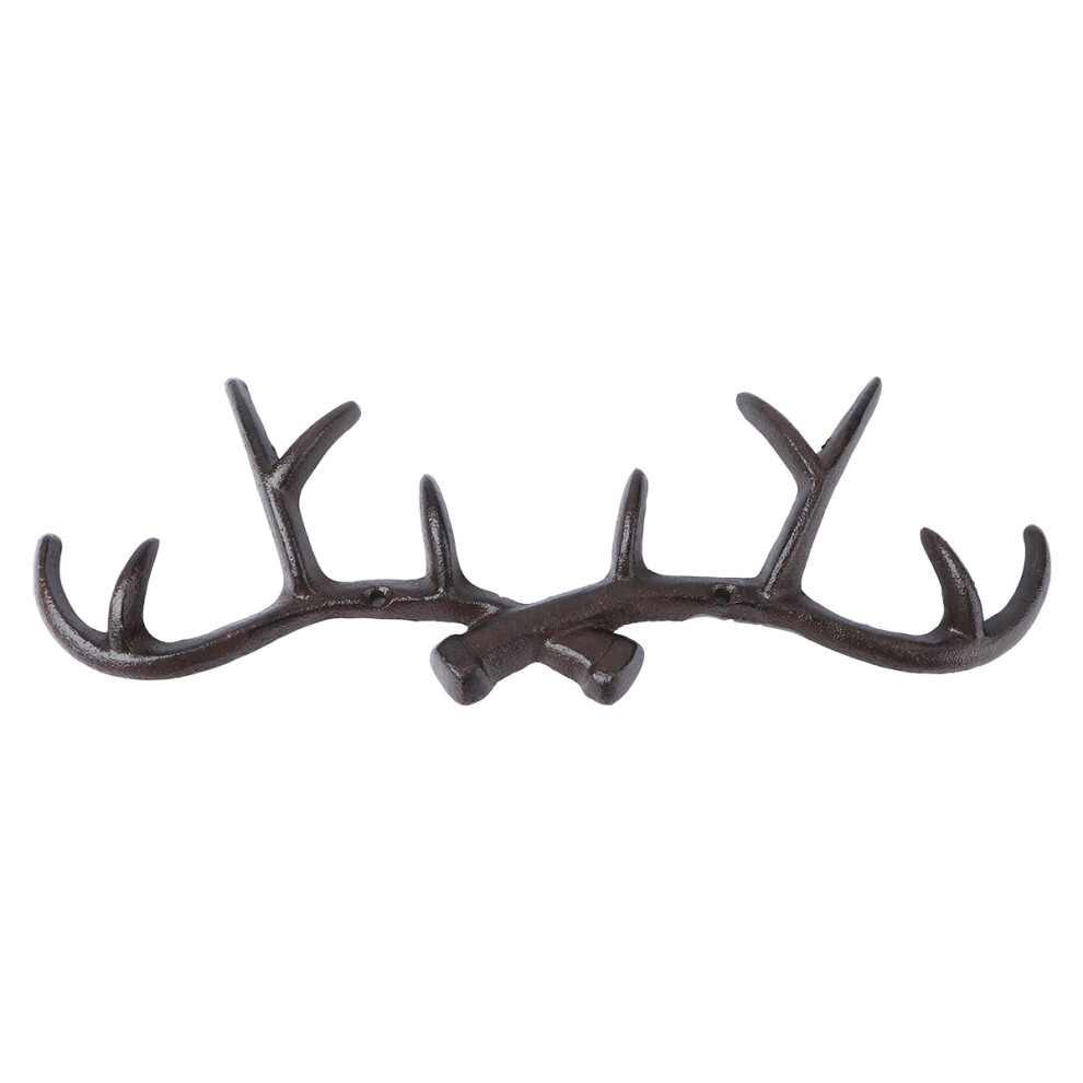 1pc Retro Antler Wall Hook Iron Coat Rack-image-OPC-PKHPGX5-NEW