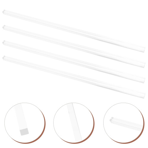 4pcs Clear Pusher Stick Mahjong Push Ruler Reusable Crystal 2