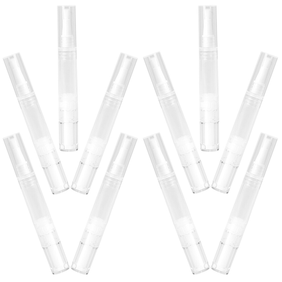 Iplusmile 10Pcs Transparent Twisting Pens 5Ml Empty Lip Gloss Tubes