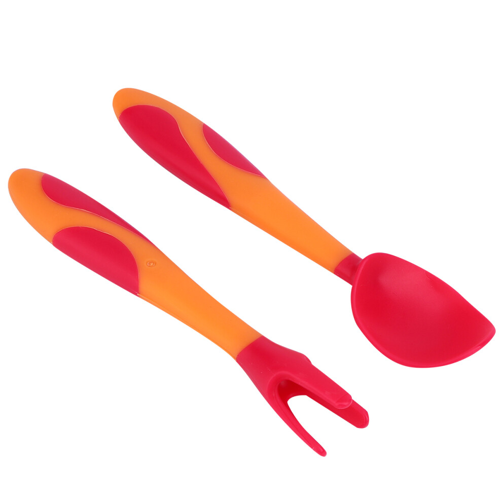 Mlins Utensils For Toddlers Baby Cutlery Fork And Spoon Child Red Artibetter