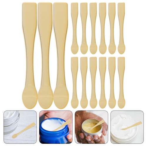 15 plastic crèmelepels, draagbaar voor make-up en lotion 1