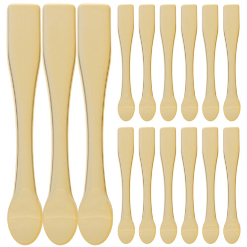 15 plastic crèmelepels, draagbaar voor make-up en lotion