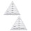 2 Pcs Clear Ruler Quilting Ruler Quilting Accessory 16.5x13.5cm 7