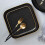 1pc Ceramic Square Steak Plate 6 Inches Golden Black 4