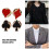 4pcs Playing Card Brooch Lapel Pins for Backpack Decor 8