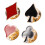 4pcs Playing Card Brooch Lapel Pins for Backpack Decor 11