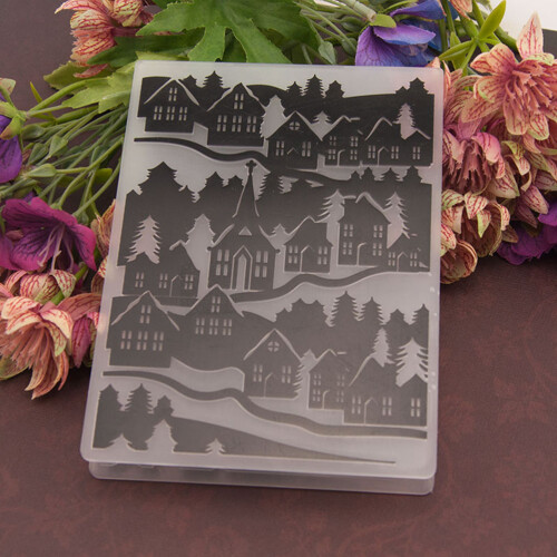 Plastic Bump Embossing Template Stencil Folder EM066 2