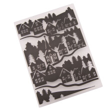 Plastic Bump Embossing Template Stencil Folder EM066
