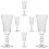 6pcs Clear Drinking Glassware Set For And Wine Storage 1