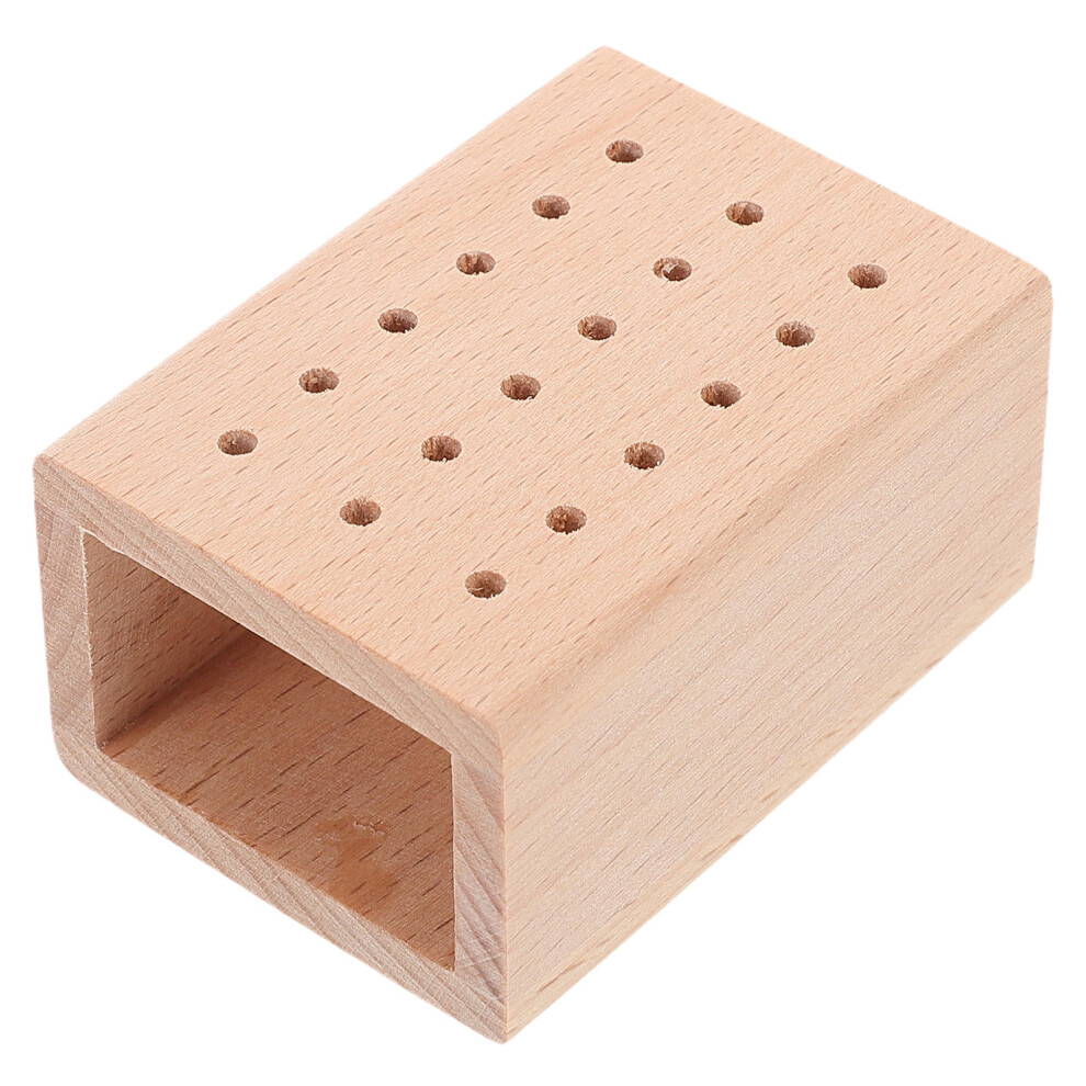 Ohphcall Compact Wooden Bit Holder For Nail Salon And Home Tool Storage