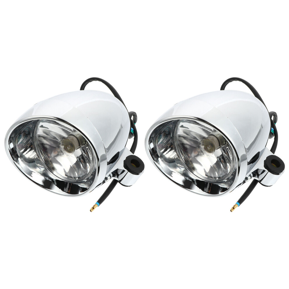 2 Pcs Motorcycle Auxiliary Head Spot Lamp Driving Fog Parts Light 3212212522363