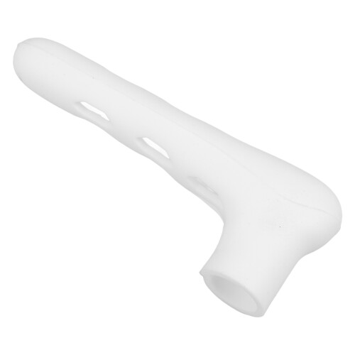 Silicone L-Shape Door Knob Cover Baby Protector White