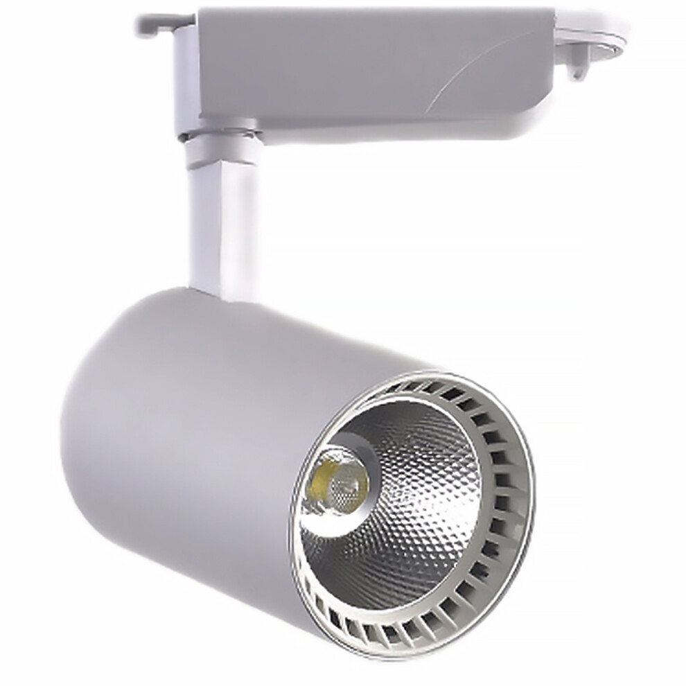 Indoor Setting Led Track Light Round Head White Shell 1set-image-OPC-PKHPN2P-NEW