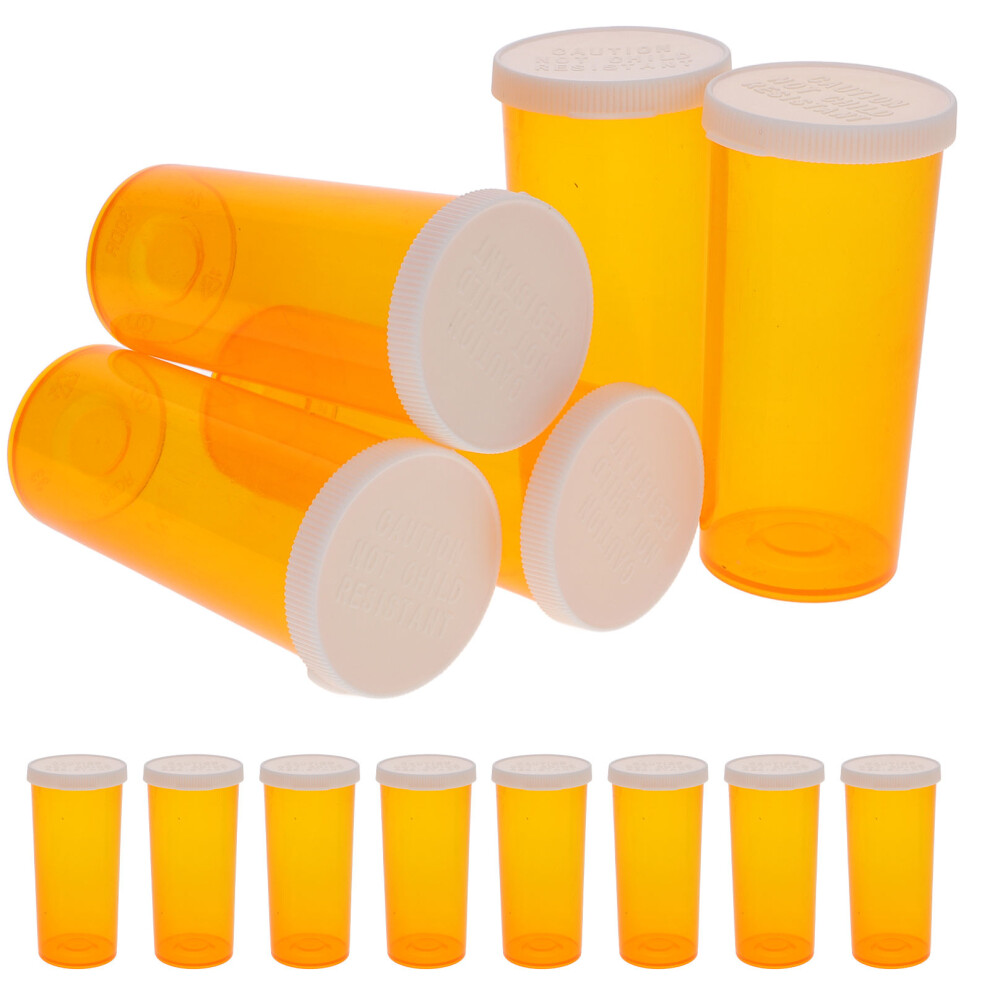 Vaguelly 20Pcs Plastic Pill Bottles With Caps Portable Vials