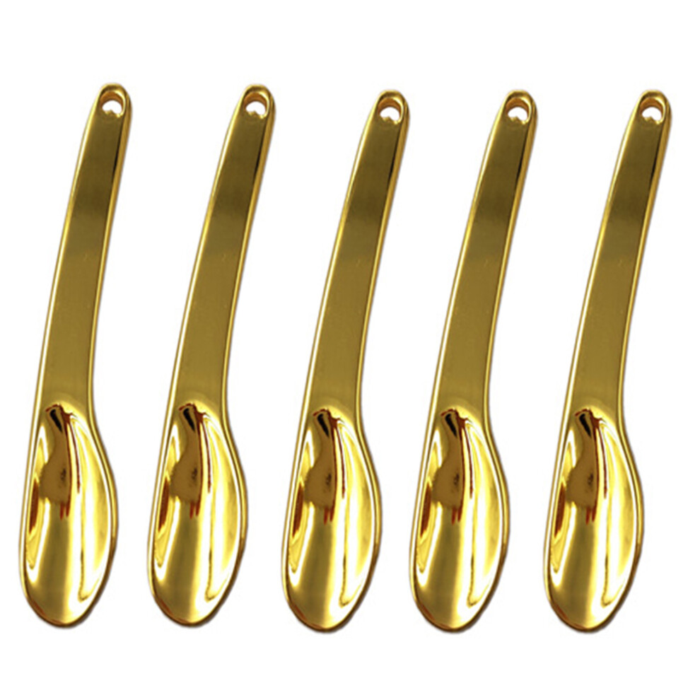Vaguelly Cream 5Pcs Mask Spoon Stick Zinc Alloy Massager