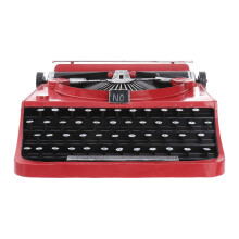 1pc Retro Manual Typewriter Iron Photo Prop For Tv Cabinet