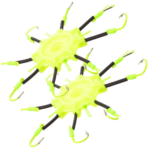 2pcs Fluorescent Squid Hook Glow in Dark 2