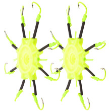 2pcs Fluorescent Squid Hook Glow in Dark