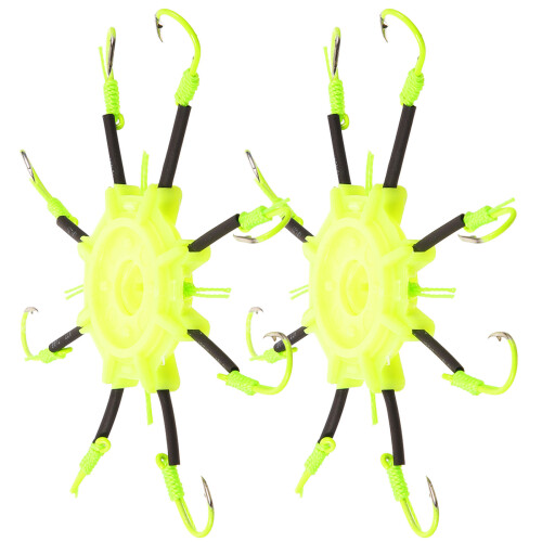 2pcs Fluorescent Squid Hook Glow in Dark
