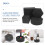 Raindrops Cube Photo Props Geometric Design Black Foam 4pcs 7
