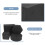 Raindrops Cube Photo Props Geometric Design Black Foam 4pcs 8