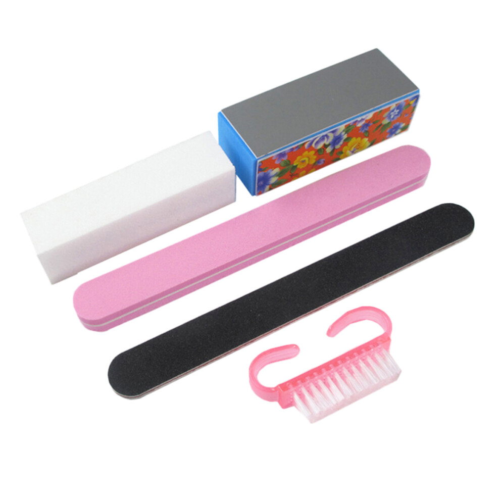 Vaguelly 5Pcs Nail Files Manicure Kit Buffing Grit Trimming Tools