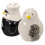 2pcs Ceramic Penguin Salt Shaker Jar Spice Container 8