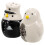 2pcs Ceramic Penguin Salt Shaker Jar Spice Container 4