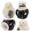 2pcs Ceramic Penguin Salt Shaker Jar Spice Container 3