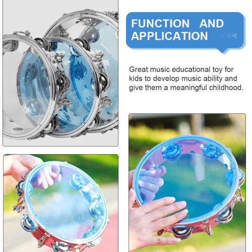 1set Self-Tuning Double Row Tambourine for Performance 2
