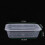 50pcs Transparent Carry Out Box 650ml With Lid 11